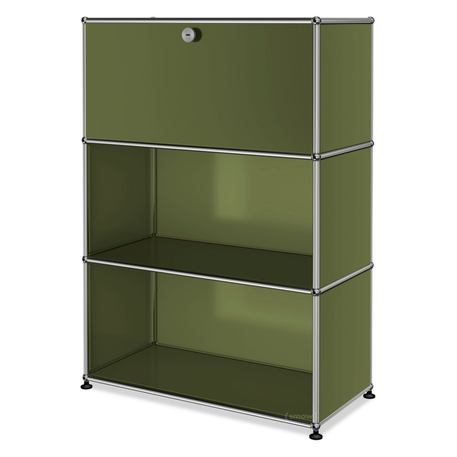 1x3 Modular Metal Highboard with 1 top door [W750XD350XH(350+350+350)]