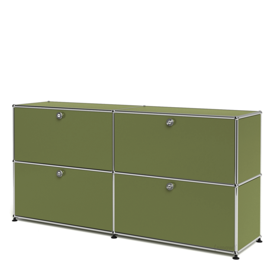 2x2 Modular Metal Sideboard with 4 doors [W(750+750)XD350XH(350+350)]