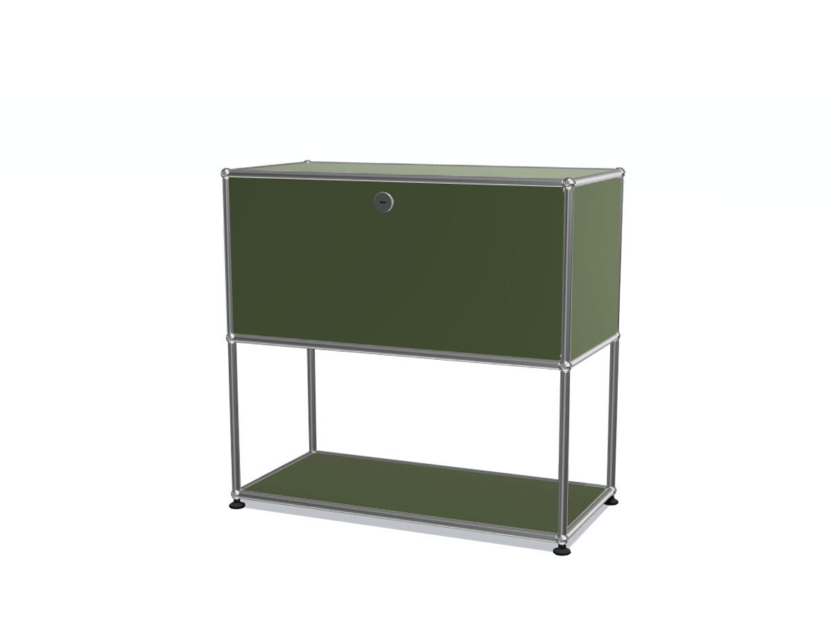 1x2 Modular Metal Sideboard with 1 top door & 1 pannel [W750XD350XH(350+350)]