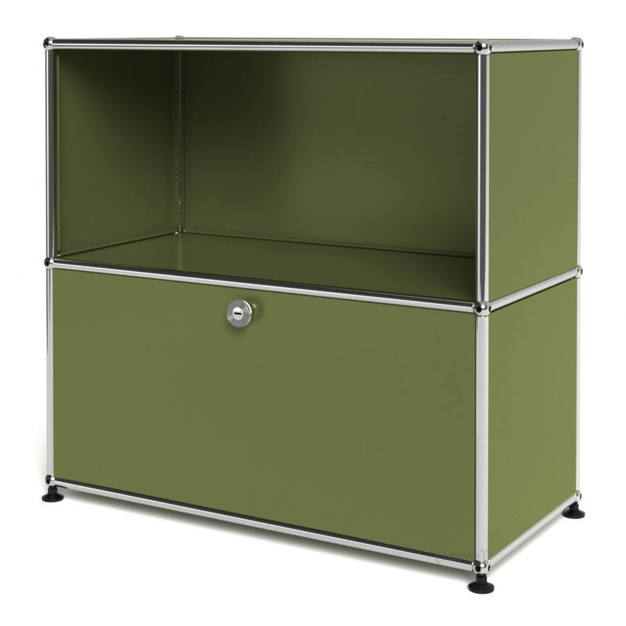 1x2 Modular Metal Sideboard with 1 bottom door [W750XD350XH(350+350)]