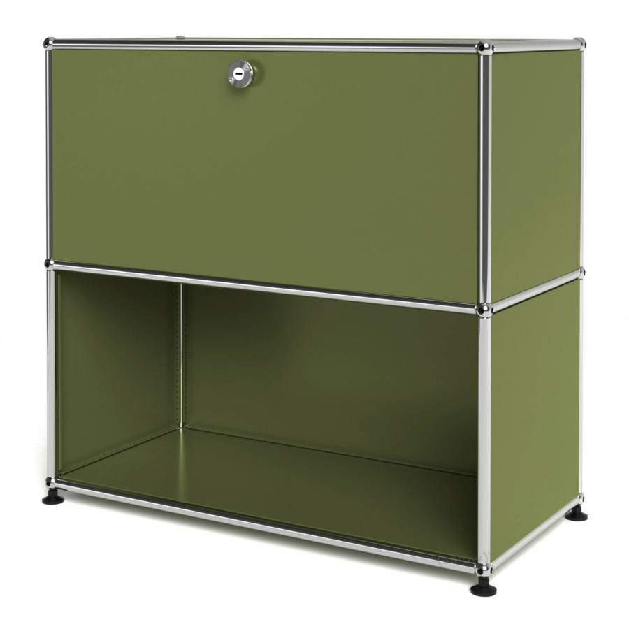 1x2 Modular Metal Sideboard with 1 top doors [W750XD350XH(350+350)]