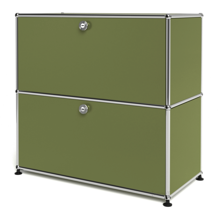 1x2 Modular Metal Sideboard with 2 doors [W750XD350XH(350+350)]