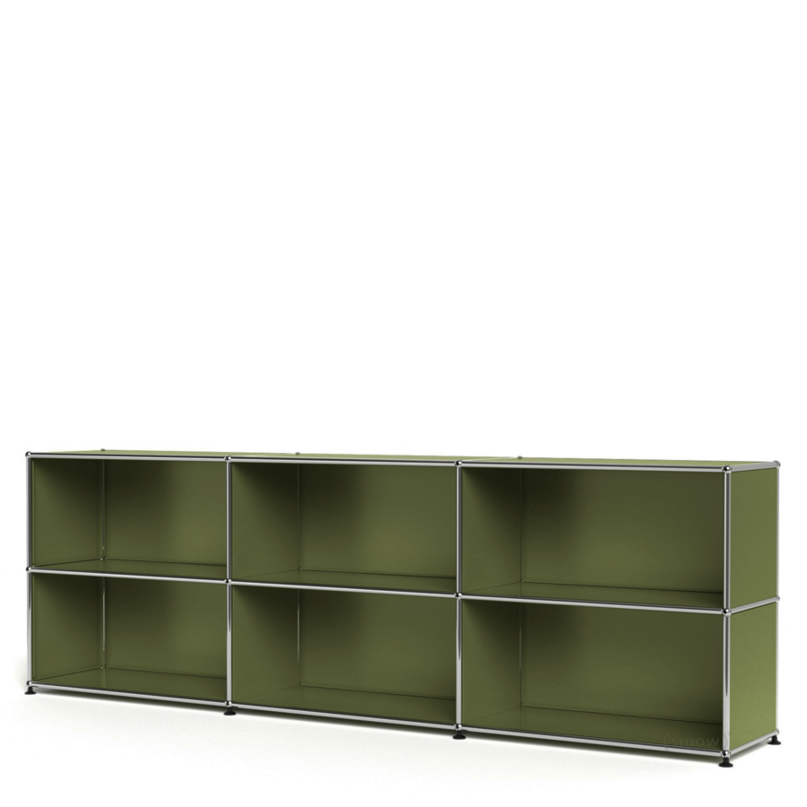 3x2 Modular Metal Sideboard with 0 door [W(750+750+750)XD350XH(350+350)]