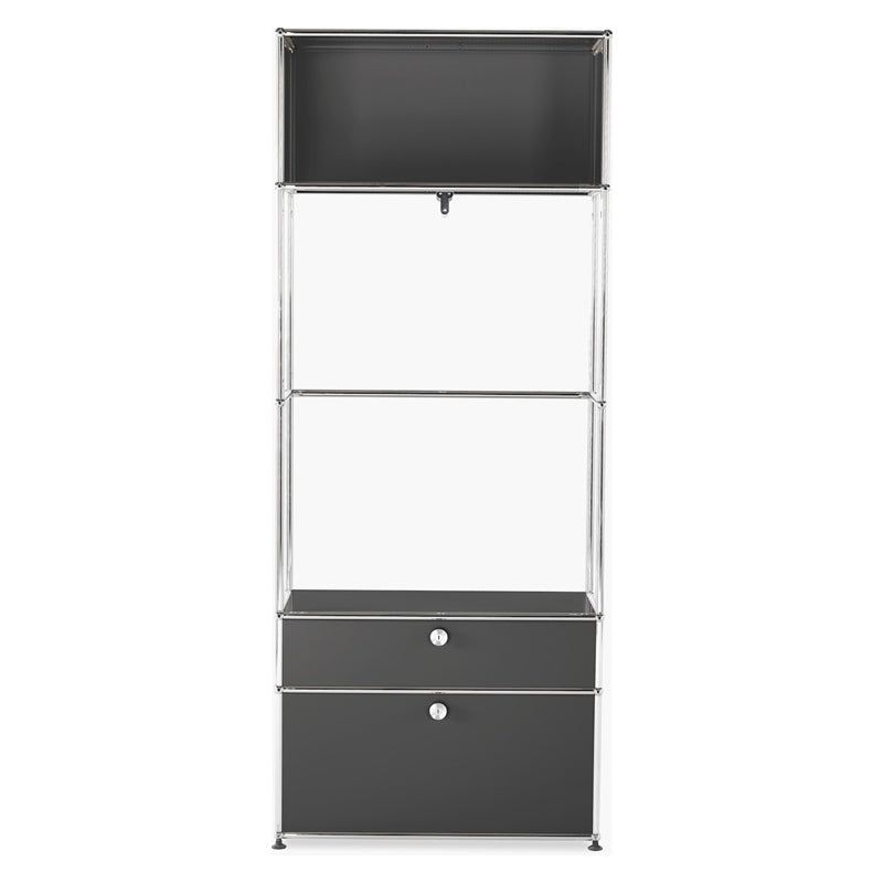 1x5 Wardrobe with 2 bottom doors [W750XD350XH(350+175+500+500+350)]