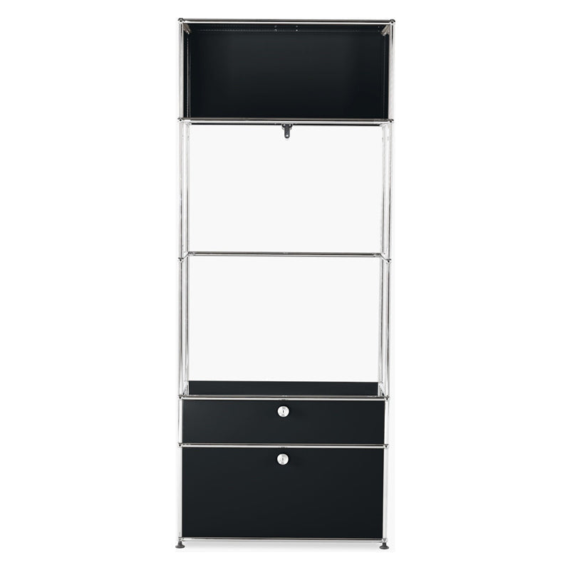 1x5 Wardrobe with 2 bottom doors [W750XD350XH(350+175+500+500+350)]