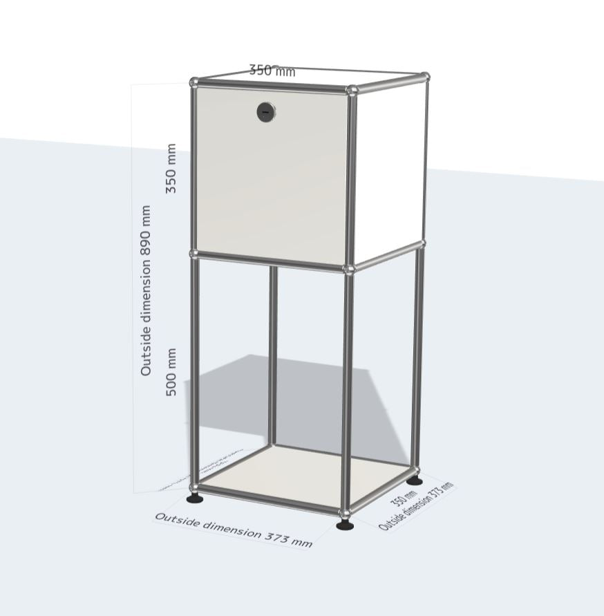 1x2 모듈 사이드보드 (1 drop down door) [W350XD350XH(500+350)]
