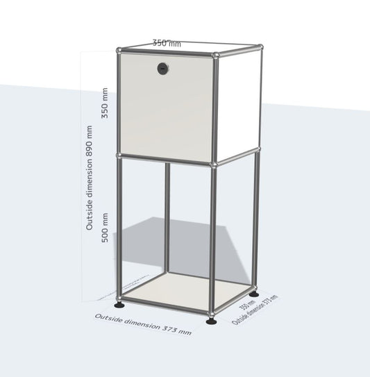 1x2 모듈 사이드보드 (1 drop down door) [W350XD350XH(500+350)]