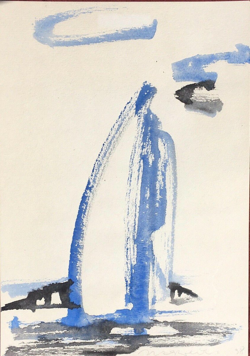 Uta Weik, Sailboat, 1998, Watercolor