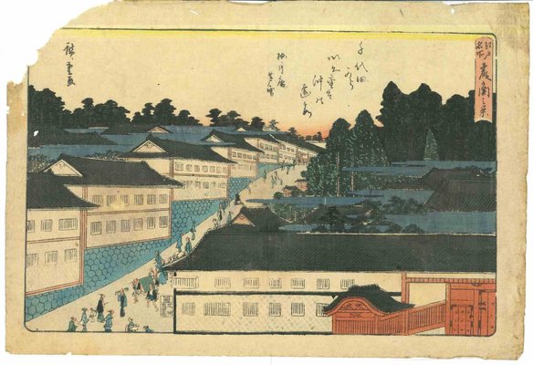 Utagawa Hiroshige, Kasumigaseki Nokei Woodcut, 1840-ZCI-985986