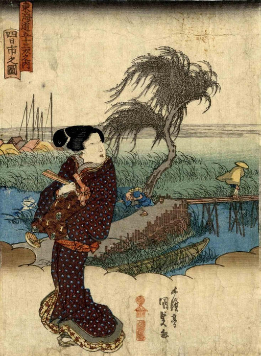 Utagawa Kunisada II, Bijinga, Woodcut, 1830s