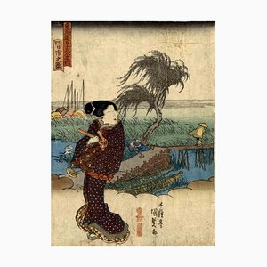 Utagawa Kunisada II, Bijinga, Woodcut, 1830s-ZCI-1781638