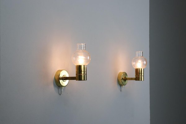 V-220 Wall Lights by Hans-Agne Jakobsson, 1960s, Set of 2-DXL-1116617