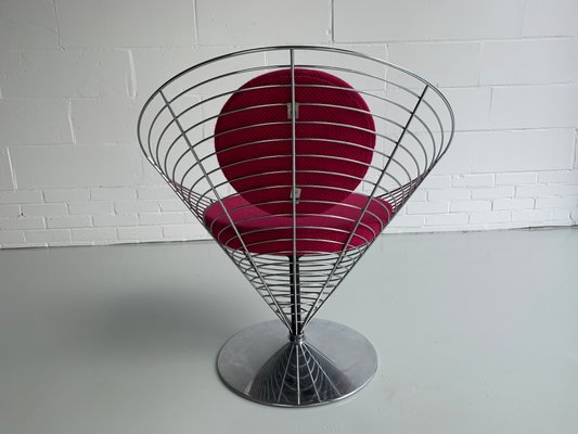 V-Chair 8800 Armchair by Verner Panton for Fritz Hansen, 1980s-MKL-748850