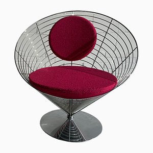 V-Chair 8800 Armchair by Verner Panton for Fritz Hansen, 1980s-MKL-748850