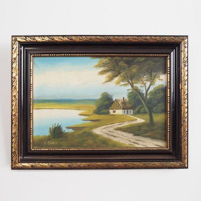 V. Kier, The Way to Home, 1970s, Oil on Canvas, Framed-VND-1755779