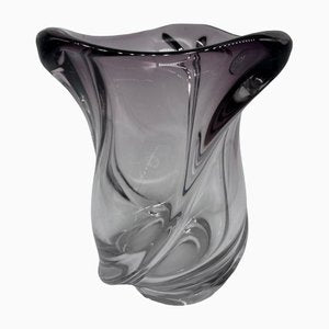 Val Saint Lambert Crystal Vase-AVC-1301388