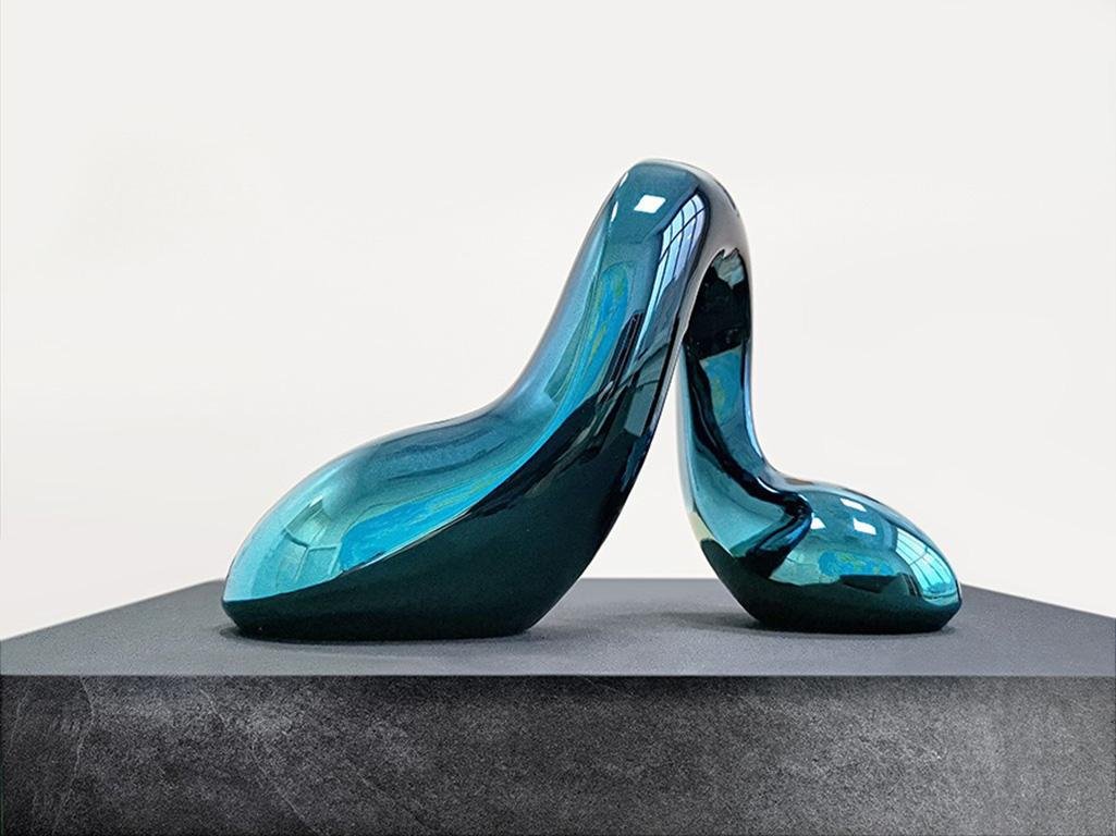 Valentin Korzhov, S014-014-M, 2019, Fiberglass & Chrome Sculpture