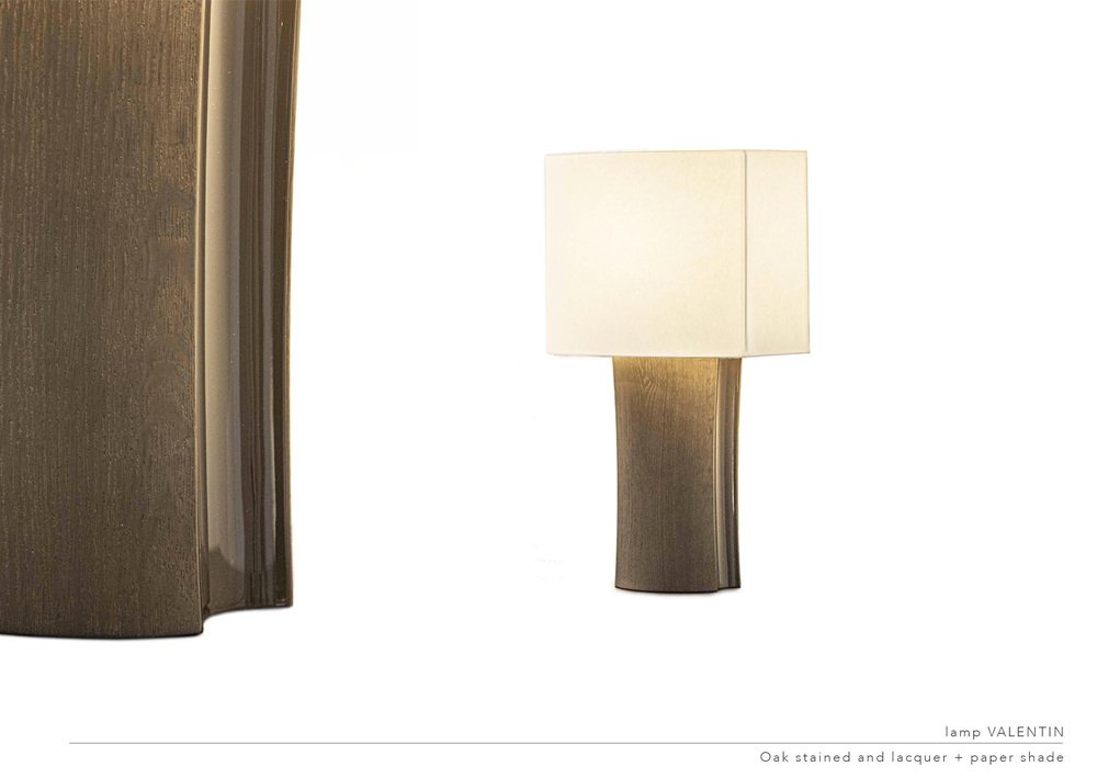 Valentin Table Lamp with Paper Shade by LK Edition