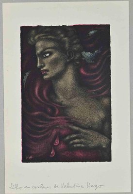 Valentine Hugo, Revenge, Original Lithograph, Mid 20th-Century-ZCI-1281569