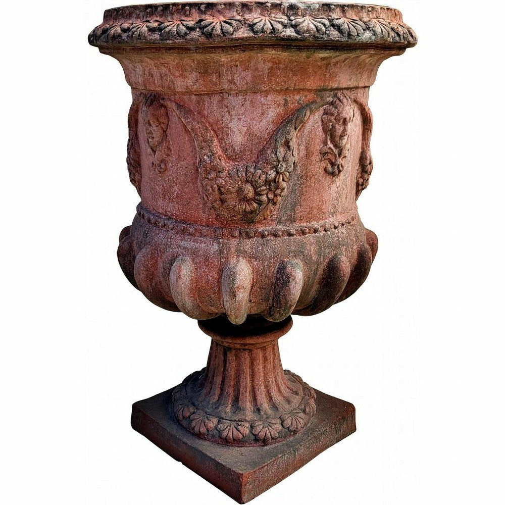 Valentino Terracotta Vases by Vanvitelli Alla Reggia Di Caserta, Set of 2