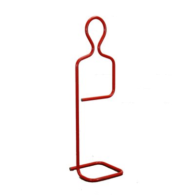 Valet Stand in Red Lacquered Steel, 1980s-VMM-1317220