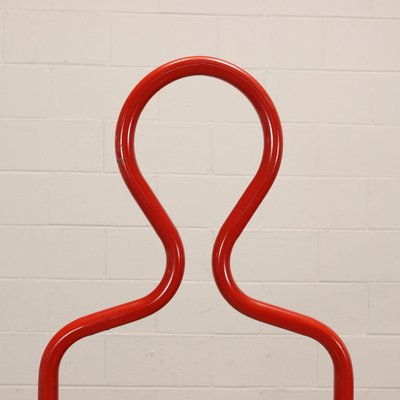 Valet Stand in Red Lacquered Steel, 1980s-VMM-1317220