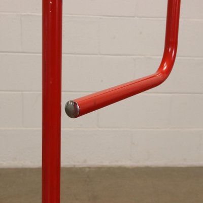 Valet Stand in Red Lacquered Steel, 1980s-VMM-1317220