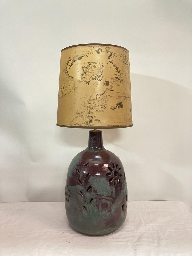 Vallauris Ceramic Lamp, 1970s