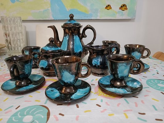 Vallauris Tea Set, 1930s, Set of 15-ZVO-1399283