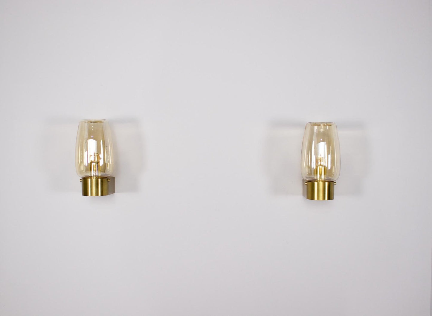 Vanity Sconces in Brushed Brass, Set of 2