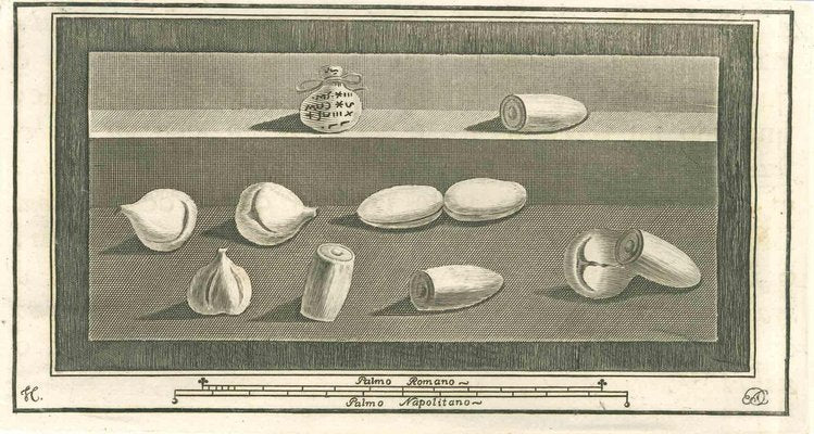 Various Authors, Still Life Fresco, Etching, 18th Century-ZCI-1788763