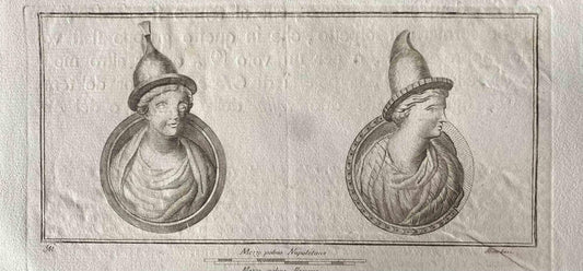 Various Masters, Roman Bust, Etching, 1750