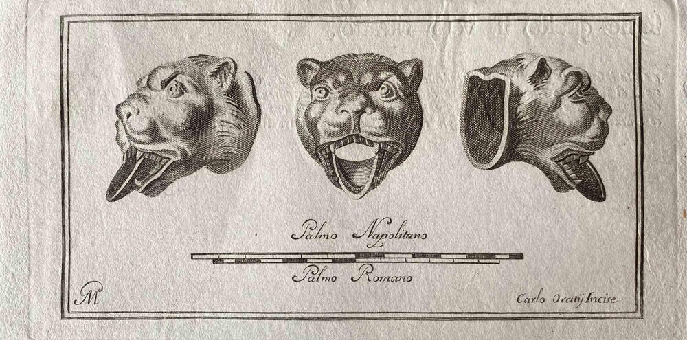 Various Old Masters, Animal Figures from Ancient Rome, Original Etching, 1750s