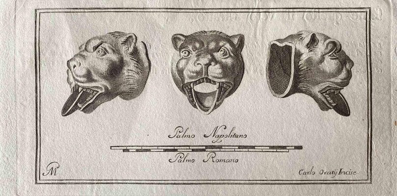 Various Old Masters, Animal Figures from Ancient Rome, Original Etching, 1750s-ZCI-1383065