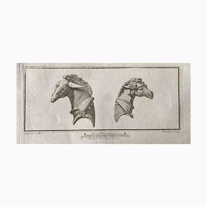 Various Old Masters, Animal Figures from Ancient Rome, Original Etching, 1750s-ZCI-1383064