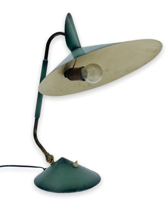 Varnished Sheet Metal Desk Lamp, 1970s-FSD-1374312