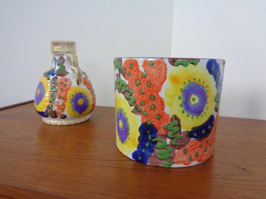 Vase and Planter in Ceramic from Marei, 1970s, Set of 2-RDW-1330922