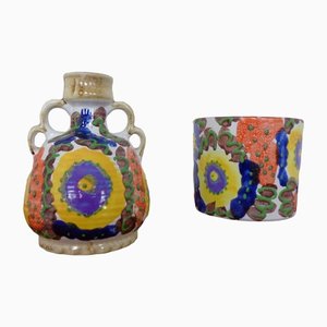 Vase and Planter in Ceramic from Marei, 1970s, Set of 2-RDW-1330922