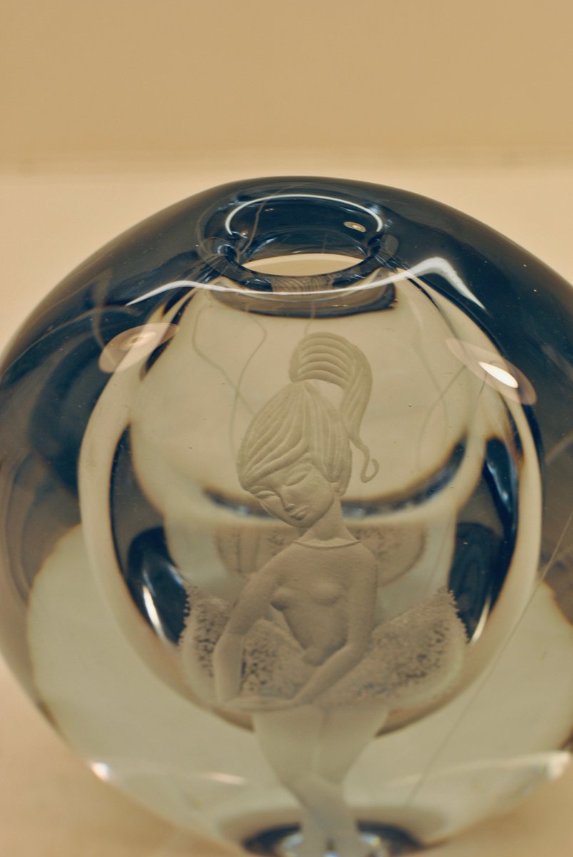 Vase by Rune Strand and Gerda Strömberg for Strömbergshyttan, 1950s