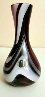 Vase in Colored Opaline Murano Glass by Moretti Carlo, 1970s-QRS-1436297