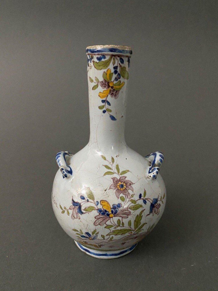 Vase in Earthenware from Nevers Camille Rulas Jules Brion, 1782