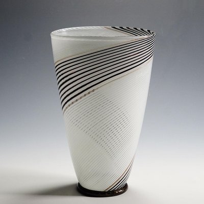 Vase in Filigree Glass by Dino Martens for Aureliano Toso, 1950s-KJP-1317496