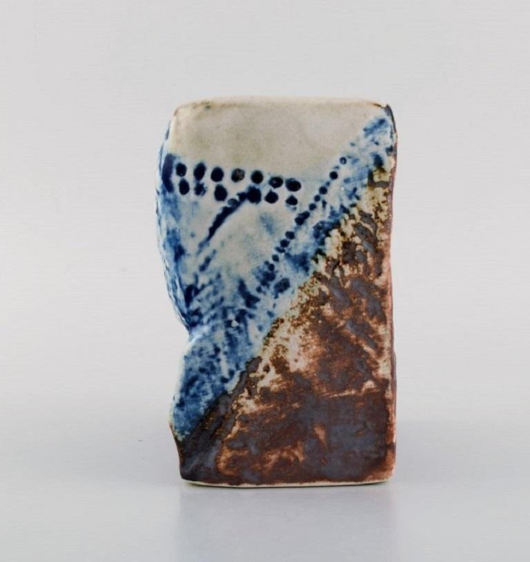 Vase in Glazed Ceramic by Carl-Harry Stålhane for Designhuset, 1970s