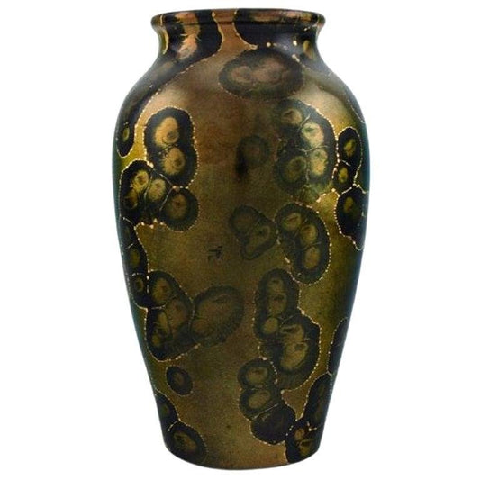 Vase in Glazed Stoneware by Lucien Brisdoux, France, 1930s or 1940s