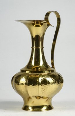 Vase in Hand-Beaten Brass by B. Bellotto, Italy, 1990-RAQ-1394265