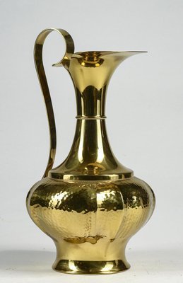 Vase in Hand-Beaten Brass by B. Bellotto, Italy, 1990-RAQ-1394265