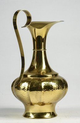 Vase in Hand-Beaten Brass by B. Bellotto, Italy, 1990-RAQ-1394265