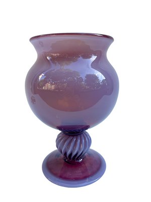 Vase on Base in Krakow Glass, Poland, 1960s-FSD-1347709