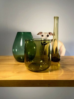 Vase Soliflore in Blown Glass by Claude Morin, 1960s-NLF-1309393