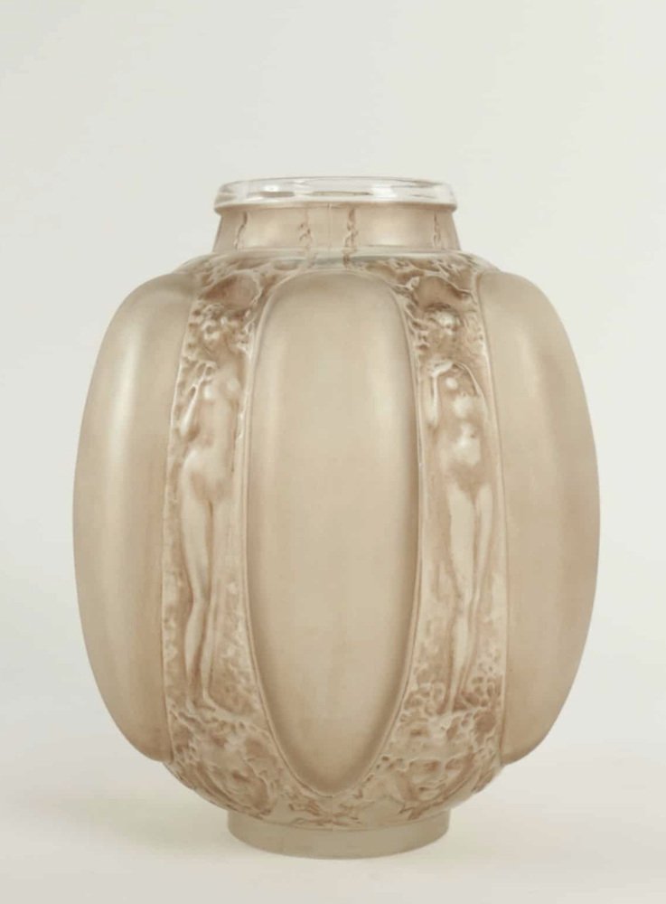 Vase with Figurines and Masks by R. Lalique, 1912